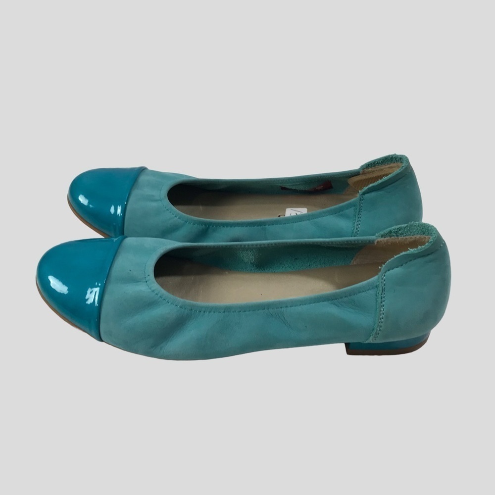 Sabrinas | Turquoise Suede Comfort Ballet Flats size 38